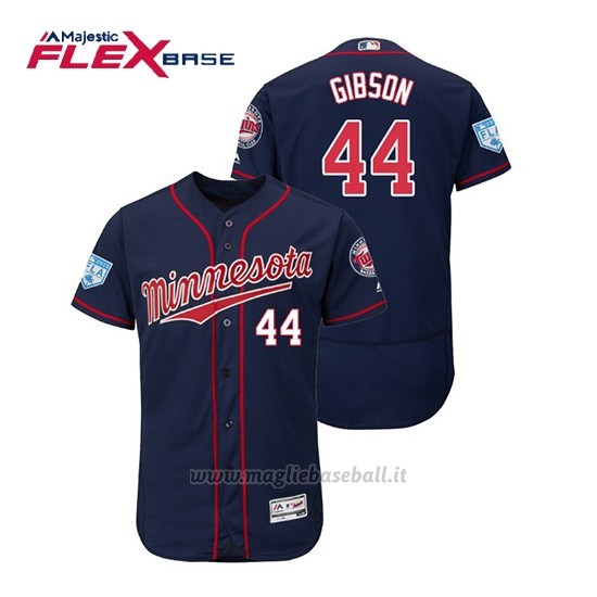 Maglia Baseball Uomo Minnesota Twins Kyle Gibson Flex Base Entrenamiento De Primavera 2019 Blu
